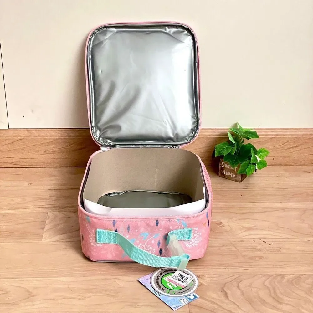 NWT Gorgeous Disney FROZEN Elsa & Anna Insulated Lunch Box w Water Bottle Pocket